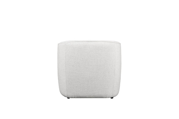 HomeRoots 32" Off White Fabric Barrel Club Chair - Modern Elegance for Living Rooms, Offices & Hospitality Spaces 554187