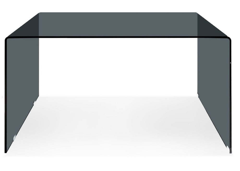 HomeRoots 50" Modern U-Shape Gray Glass Computer Desk – Sleek, Fully Assembled Workspace for Home & Office 554198