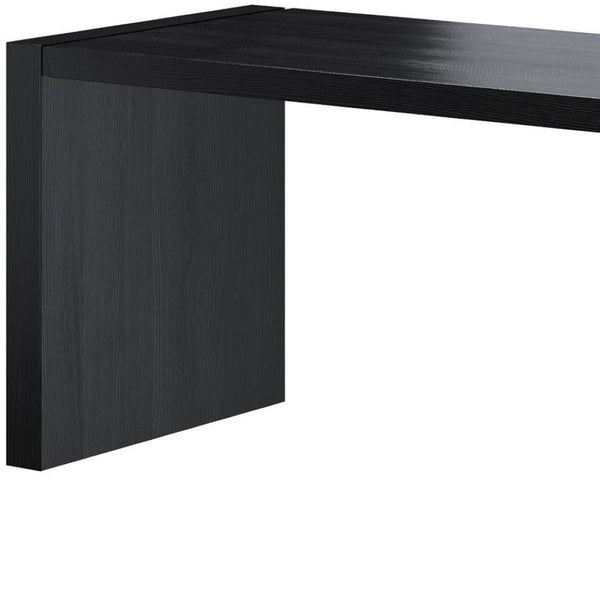 HomeRoots 62" Espresso Wood U-Shaped Computer Desk for Modern Workspaces - Spacious, Stylish, and Durable Design 554199
