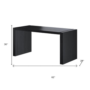 HomeRoots 62" Espresso Wood U-Shaped Computer Desk for Modern Workspaces - Spacious, Stylish, and Durable Design 554199