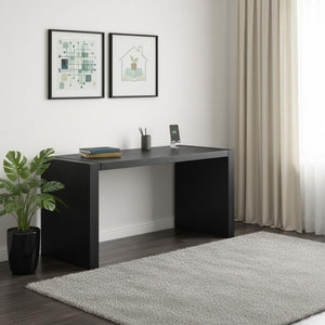 HomeRoots 62" Espresso Wood U-Shaped Computer Desk for Modern Workspaces - Spacious, Stylish, and Durable Design 554199