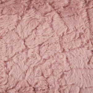 English Elm A&A Plush Faux Fur Office Chair with Ergonomic Wrap Back, Stable Metal Base, Breathable, Cute Wheels Pink W1143P324153