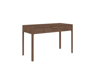 HomeRoots 47" Brown Wood Computer Desk - Stylish Compact Design with Easy-Open Drawer for Home Office Use 554202