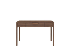 HomeRoots 47" Brown Wood Computer Desk - Stylish Compact Design with Easy-Open Drawer for Home Office Use 554202