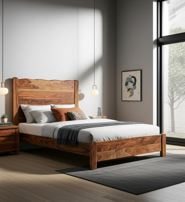 Three Piece Solid Wood Bedroom Furniture Set for a Warm Classic Sleeping Space