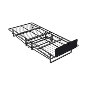 English Elm Metal Folding Bed Frame with 4" High-Density Foam Mattress, 300 lb Capacity, Compact 14" Foldable Rollaway with Wheels for Guests W1960P381470