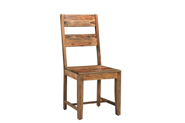 HomeRoots Seven-Piece Solid Wood Dining Set with Elegant Ladder-Back Chairs for Timeless Family Gatherings 554238