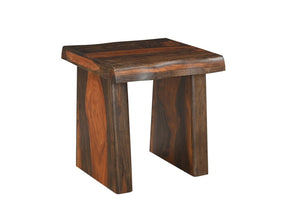 Set of Two Solid Wood Sled Base Accent Dining Chairs for Modern Living or Kitchen Seating