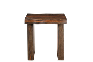 Set of Two Solid Wood Sled Base Accent Dining Chairs for Modern Living or Kitchen Seating