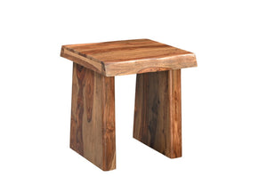 Set of Two Solid Wood Sled Base Accent Dining Chairs for Modern Living or Kitchen Seating