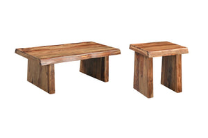 Set of Two Solid Wood Sled Base Accent Dining Chairs for Modern Living or Kitchen Seating