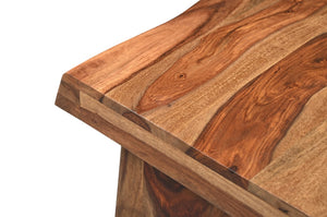 Set of Two Solid Wood Sled Base Accent Dining Chairs for Modern Living or Kitchen Seating