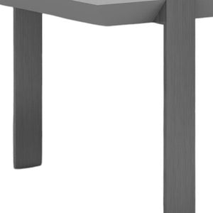 HomeRoots 48" Modern White and Silver Coffee Table – Sculptural Design with Durable Steel Accents for Any Space 554273