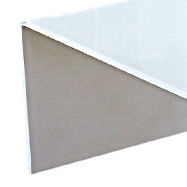 HomeRoots 24" White Glass Sled Coffee Table - Sleek Modern Design with Durable Top for Stylish Living Spaces 554279