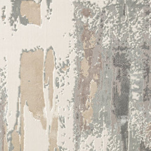 Homeroots 10' X 14' Beige Ivory And Gray Abstract Area Rug Beige Viscose 554370