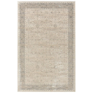 Homeroots 2' X 3' Beige Floral Area Rug  Viscose 554377
