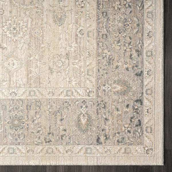Homeroots 2' X 3' Beige Floral Area Rug  Viscose 554377