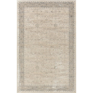 Homeroots 8' X 10' Beige And Ivory Floral Area Rug  Viscose 554381