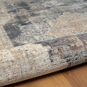 Homeroots 2' Beige And Gray Medallion Area Rug - Elevate Your Space With Sophisticated Style And Design 2' X 3' Viscose 554397