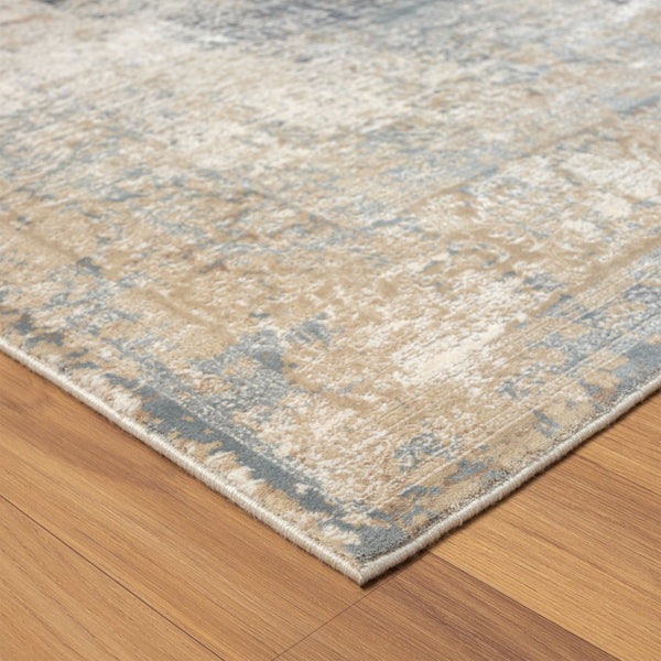 Homeroots 2' Beige And Gray Medallion Area Rug - Elevate Your Space With Sophisticated Style And Design 8' Runner Viscose 554399
