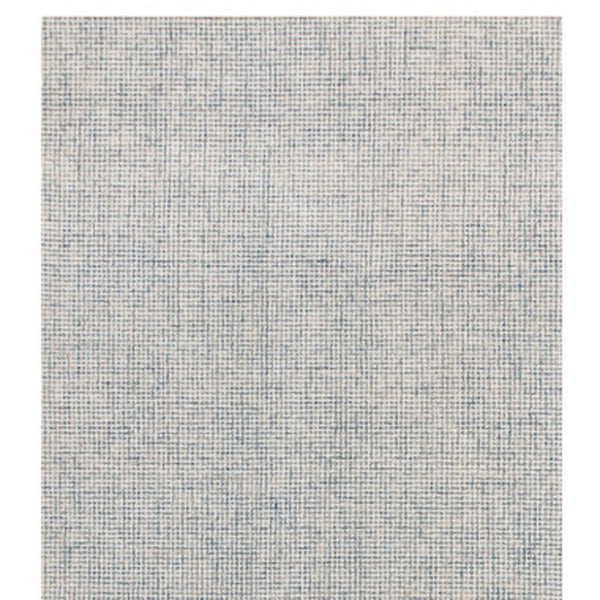 Homeroots 8' Runner Blue And Ivory Wool Abstract Hand Tufted Runner Rug Blue Wool 554427