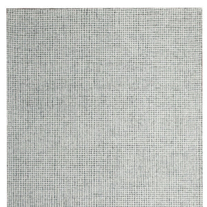 Homeroots 5' X 7' Green And Ivory Wool Checkered Hand Tufted Area Rug Green Wool 554433