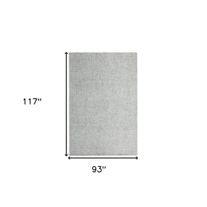 Homeroots 8' X 10' Green And Ivory Wool Checkered Hand Tufted Area Rug Green Wool 554434