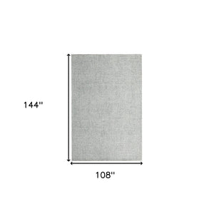 Homeroots 9' X 12' Green And Ivory Wool Checkered Hand Tufted Area Rug Green Wool 554435