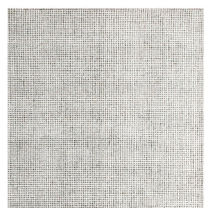 Homeroots 8' Runner Gray And Ivory Wool Checkered Hand Tufted Runner Rug Gray Wool 554437