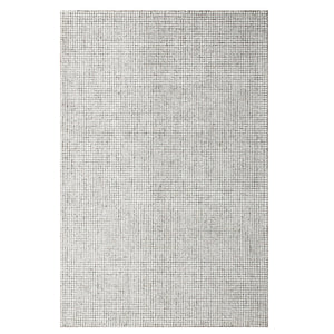 Homeroots 5' X 7' Gray And Ivory Wool Checkered Hand Tufted Area Rug Gray Wool 554438