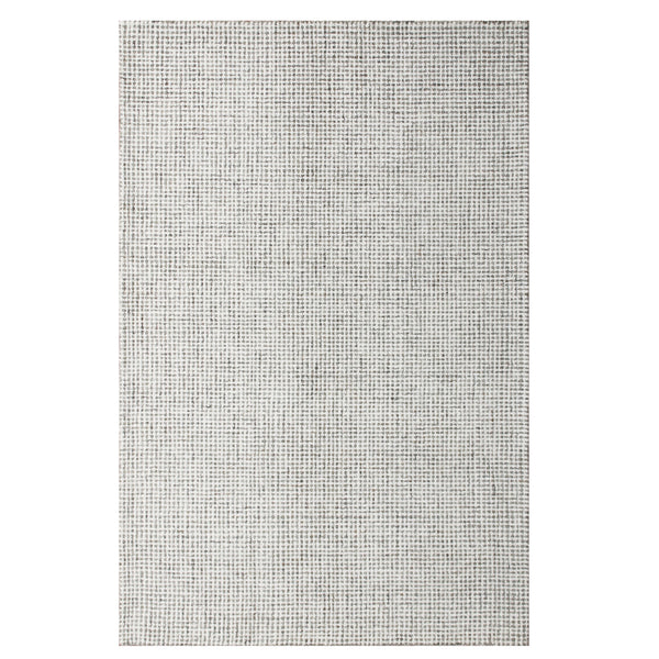 Homeroots 10' X 14' Gray And Ivory Wool Checkered Hand Tufted Area Rug Gray Wool 554441