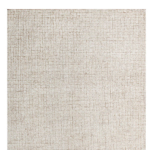 Homeroots 8' Runner Beige And Ivory Wool Checkered Hand Tufted Runner Rug Beige Wool 554442