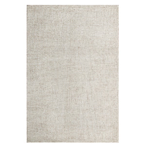 Homeroots 5' X 7' Beige And Ivory Wool Checkered Hand Tufted Area Rug Beige Wool 554443