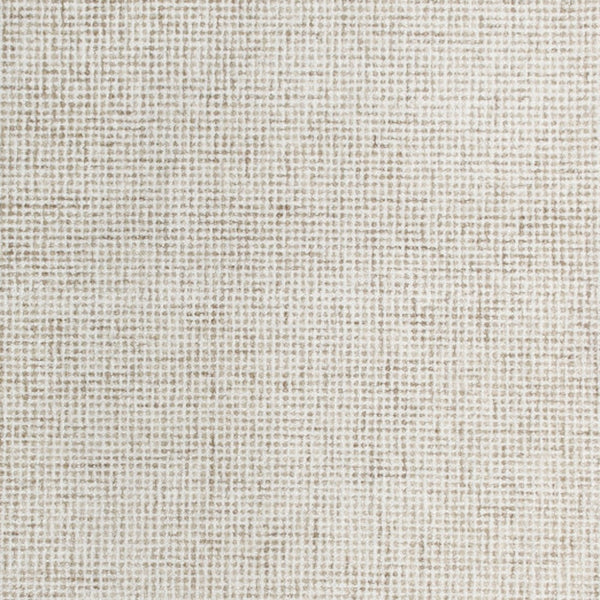 Homeroots 9' X 12' Beige And Ivory Wool Checkered Hand Tufted Area Rug Beige Wool 554445