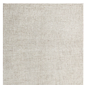 Homeroots 10' X 14' Beige And Ivory Wool Checkered Hand Tufted Area Rug Beige Wool 554446