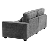 Christopher Knight Home® - Noble House - - 79.5" Modern Fabric Sofa With Plush Cushions, Sleek Arm Design, And Sturdy Solid Wood Frame – Comfortable Seating For Living Room, Bedroom, Or Office Lounge