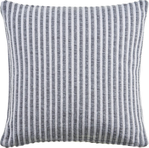 Homeroots Set Of Two Gray Striped Cotton Throw Pillow   554556