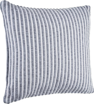 Homeroots Set Of Two Gray Striped Cotton Throw Pillow   554556