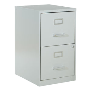 OSP Home Furnishings Metal File Cabinet Grey
