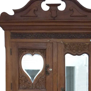 HomeRoots 53" Brown China Cabinet – Elegant Solid Wood with 4 Drawers & Shelves for Versatile Storage Solutions 554619