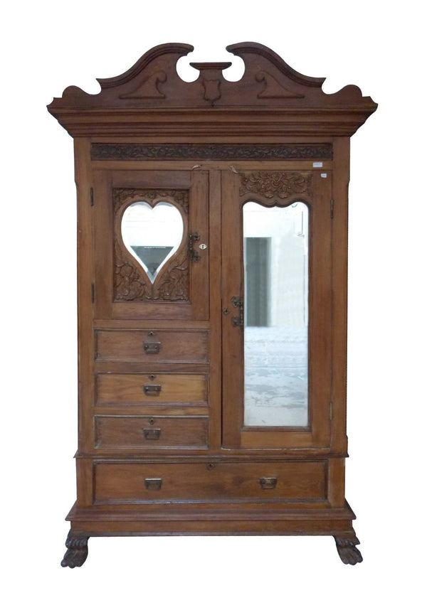 HomeRoots 53" Brown China Cabinet – Elegant Solid Wood with 4 Drawers & Shelves for Versatile Storage Solutions 554619