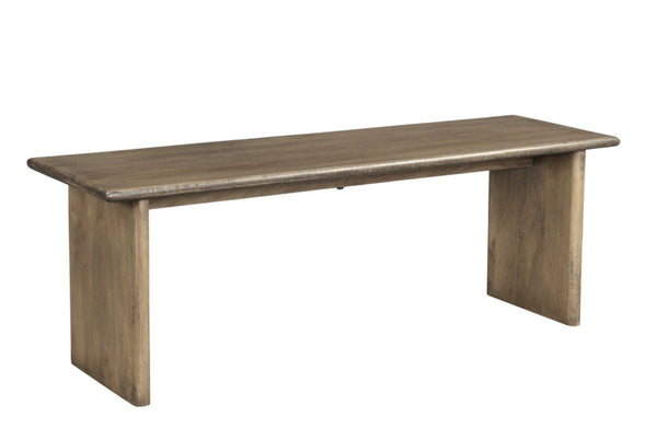 HomeRoots 55" Handcrafted Brown Solid Wood Dining Bench – Mid-Century Style, Durable & Versatile Seating Solutions 554623