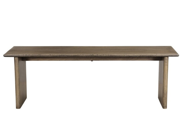 Homeroots 55" Brown Solid Wood Dining Bench - Handcrafted Versatile Seating For Kitchen & Dining Room Charm   554623