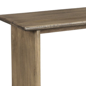 Homeroots 55" Brown Solid Wood Dining Bench - Handcrafted Versatile Seating For Kitchen & Dining Room Charm   554623