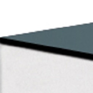 Homeroots 20" Black And White Mirrored Glass End Table With Glamorous Cross Legs – Perfect Accent For Any Room   554653