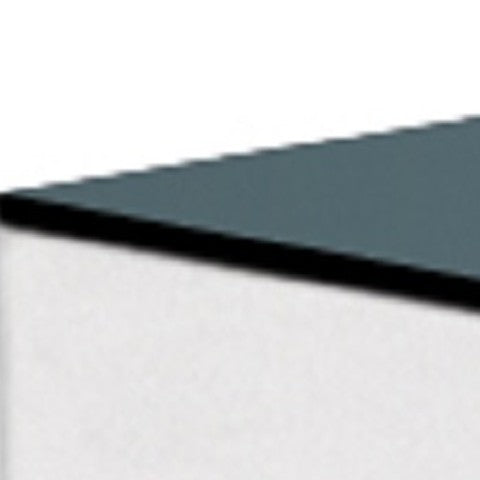 Homeroots 20" Black And White Mirrored Glass End Table With Glamorous Cross Legs – Perfect Accent For Any Room   554653