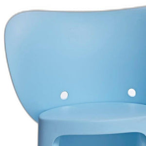 HomeRoots Set of Four Blue Heavy-Duty Juvenile Chairs - Durable, Easy-Clean, and Perfect for Kids' Spaces! 554657