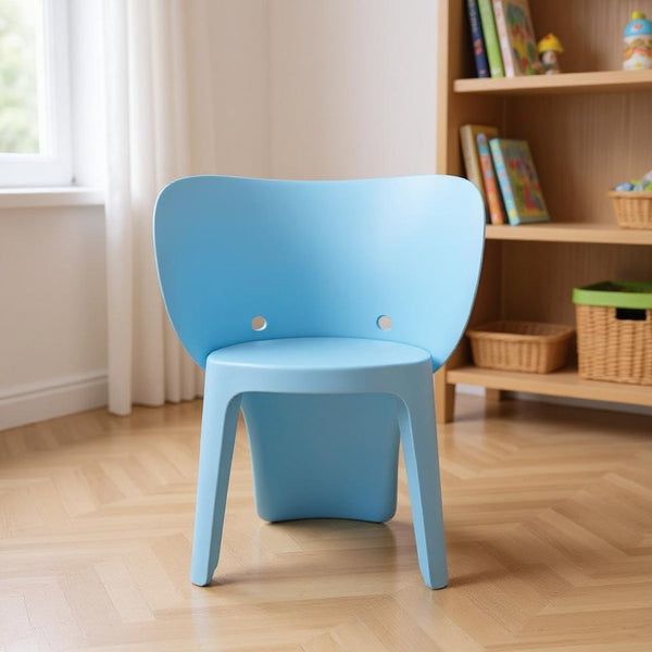 HomeRoots Set of Four Blue Heavy-Duty Juvenile Chairs - Durable, Easy-Clean, and Perfect for Kids' Spaces! 554657