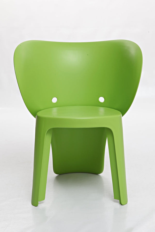 HomeRoots Set of Four Green Heavy-Duty Plastic Chairs - Perfect for Kids’ Playrooms, Classrooms & Daycares! 554658