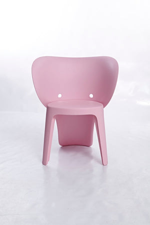HomeRoots Set of Four Pink Heavy-Duty Kids Chairs - Durable, Lightweight, Easy-Clean Seating for Playrooms & More 554659